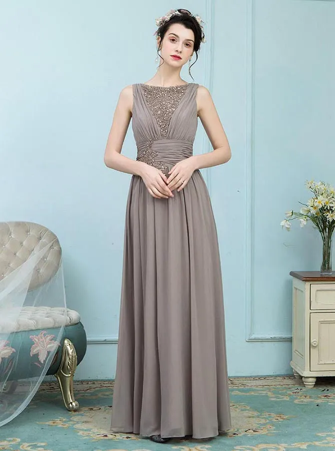 Brown Mother of the Bride Dresses,Long Mother Dress,Modern Mother of the Bride Dress,MD00014
