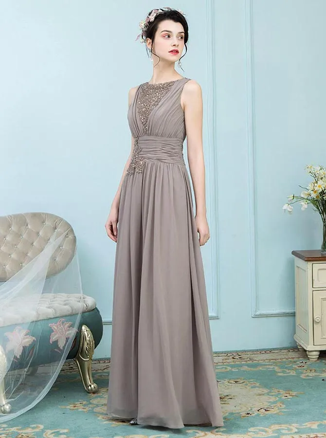 Brown Mother of the Bride Dresses,Long Mother Dress,Modern Mother of the Bride Dress,MD00014