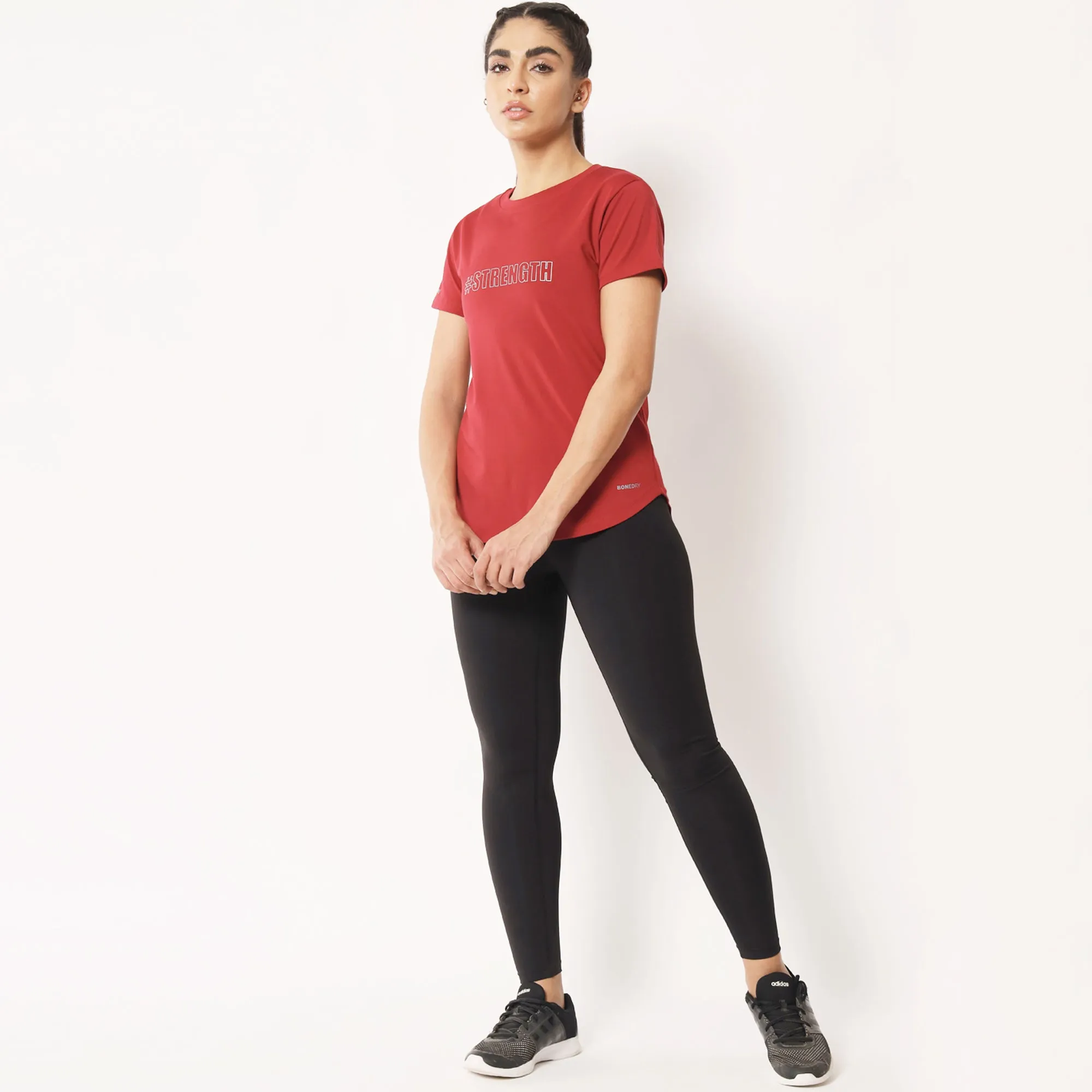 Combo of two Basic Strength T-shirts – Peach & Maroon