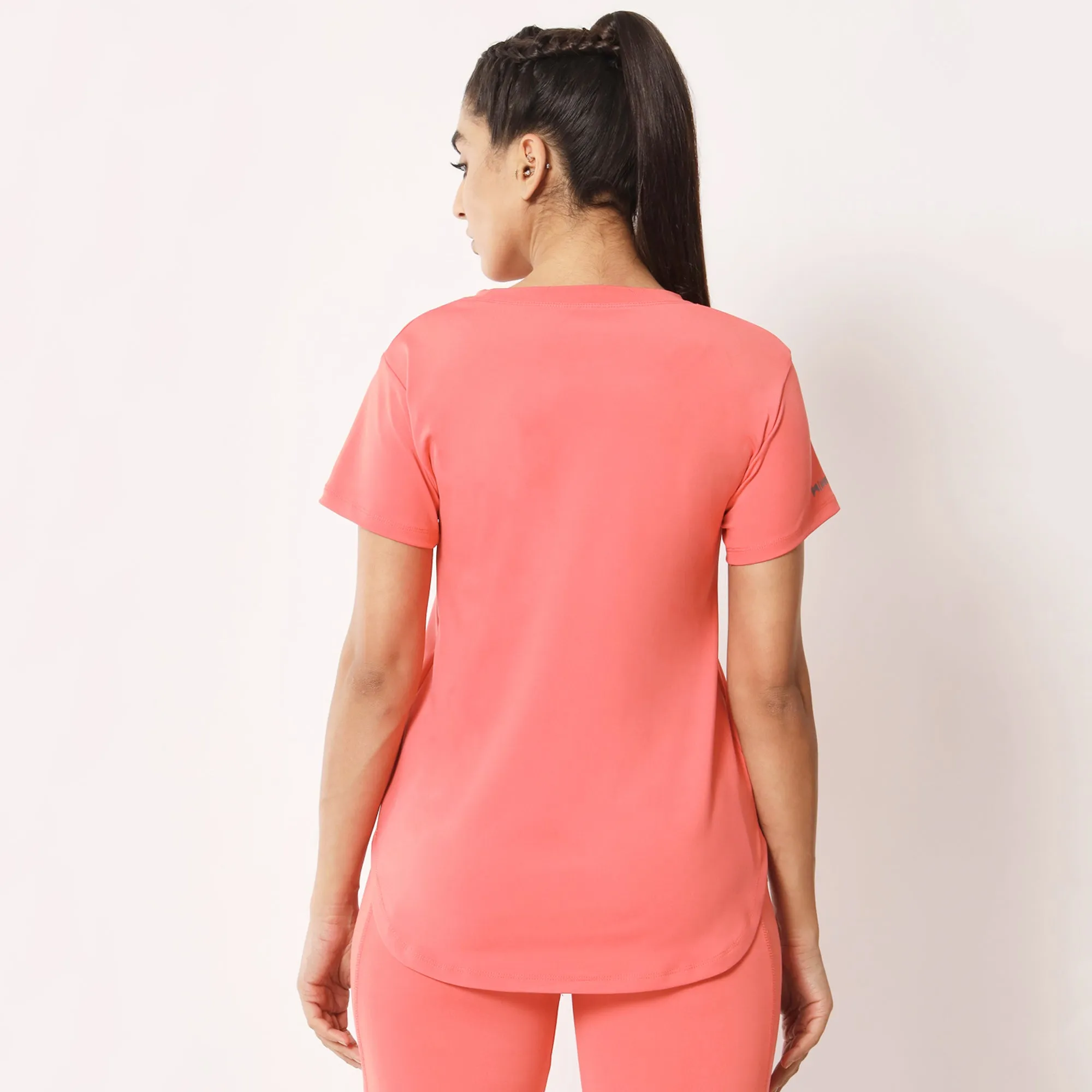 Combo of two Basic Strength T-shirts – Peach & Maroon