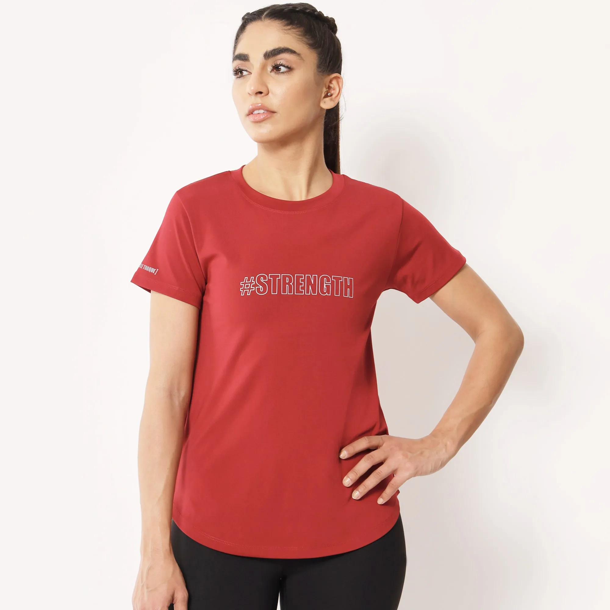 Combo of two Basic Strength T-shirts – Peach & Maroon