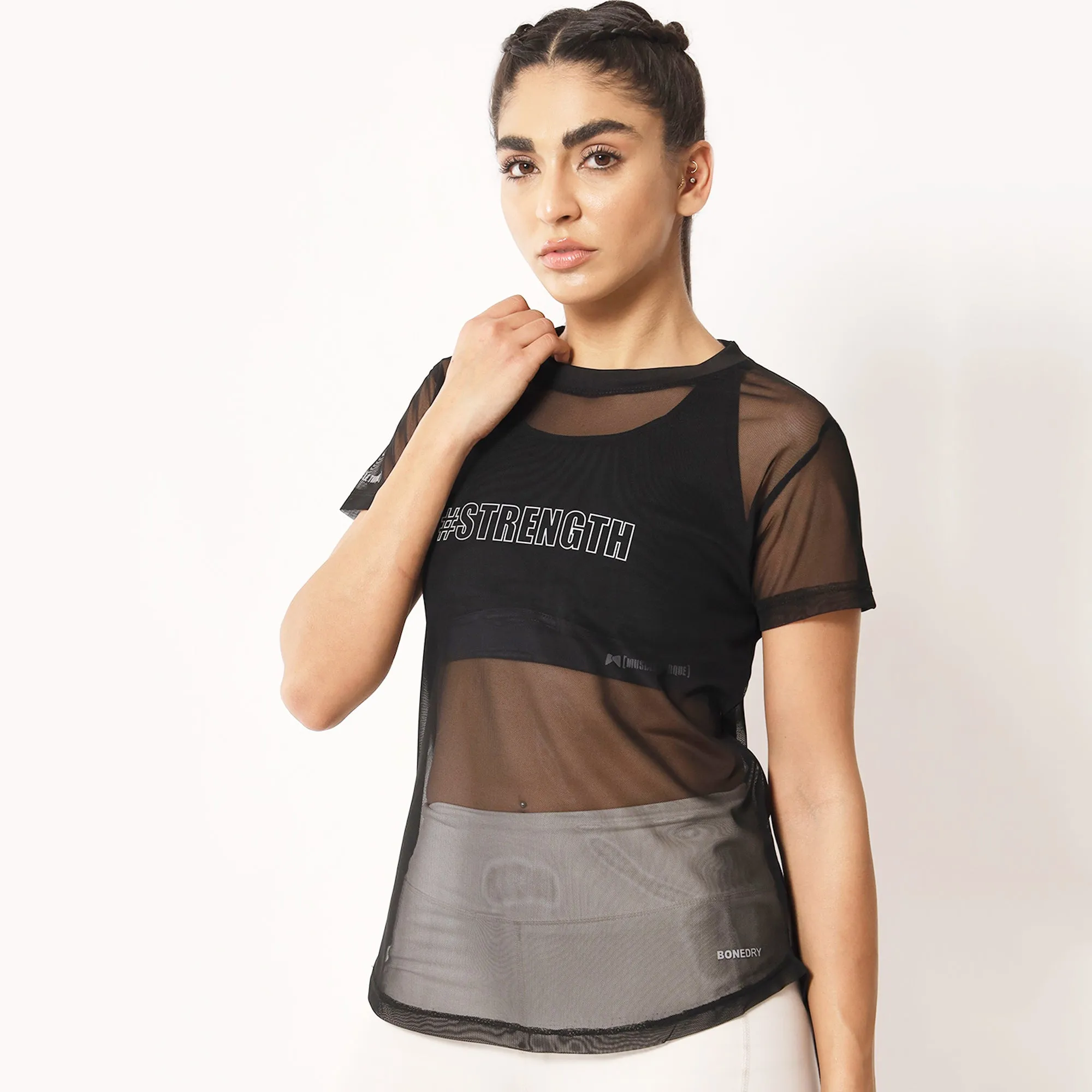 Combo of two Black Strength T-shirts – Basic & Mesh