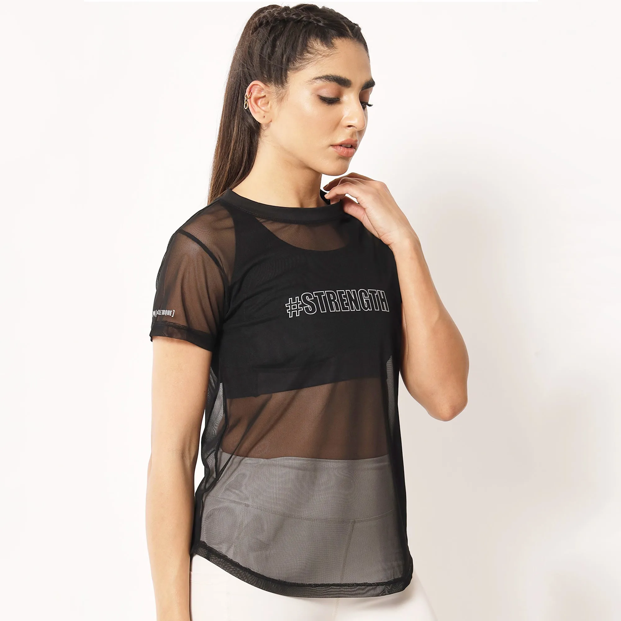 Combo of two Black Strength T-shirts – Basic & Mesh