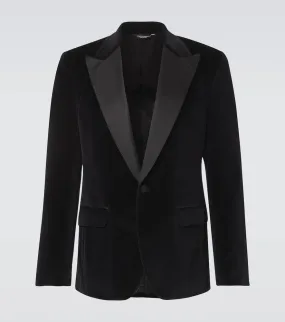 Dolce&Gabbana Cotton and silk-blend velvet tuxedo
