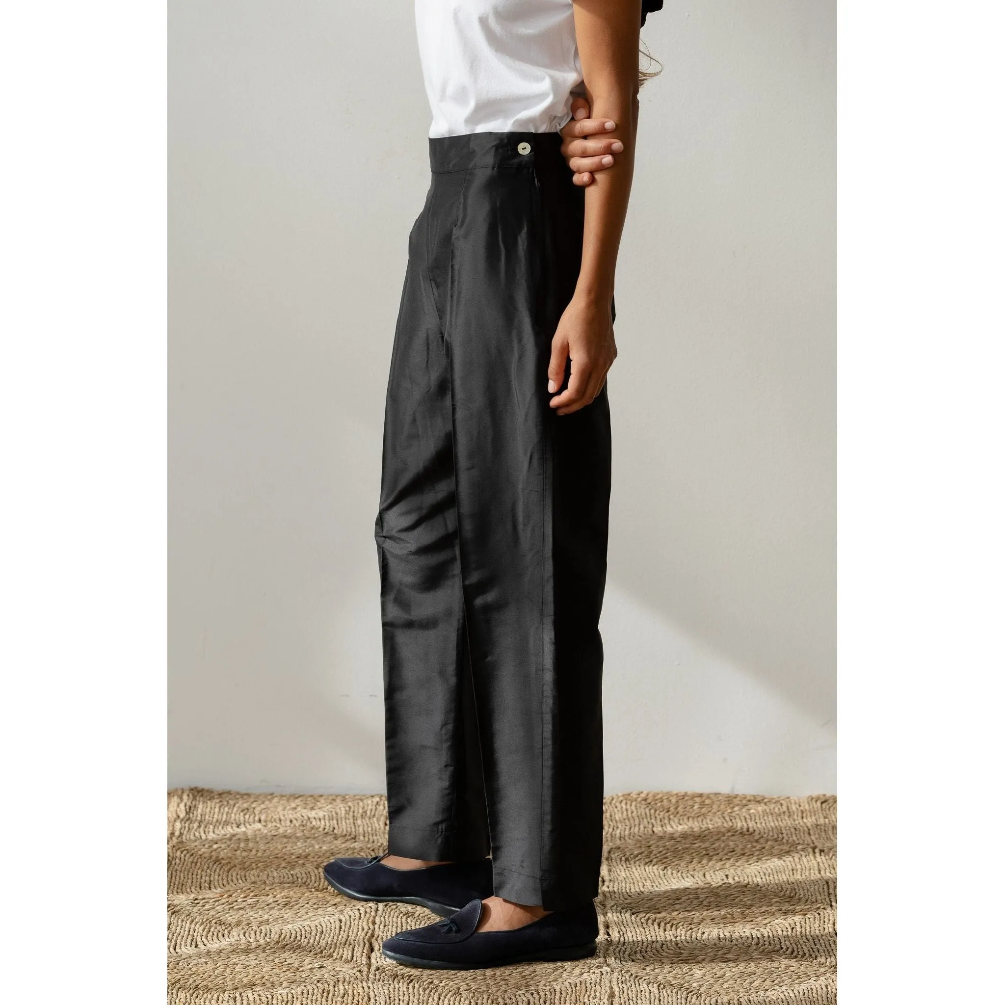Donni The Taffeta Cigarette Pant Jet