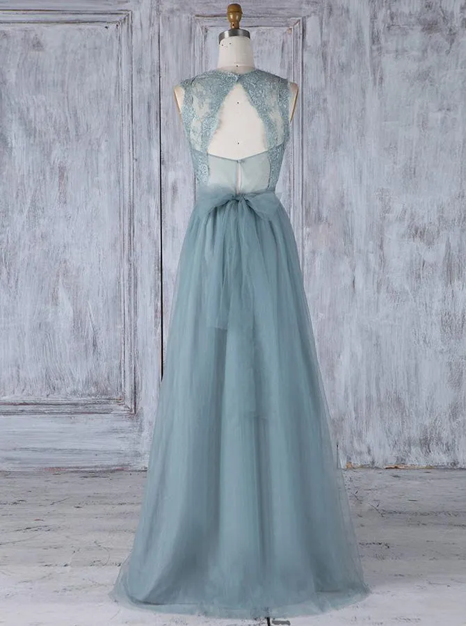 Fairytale Bridesmaid Dresses,Open Back Bridesmaid Dress,BD00344