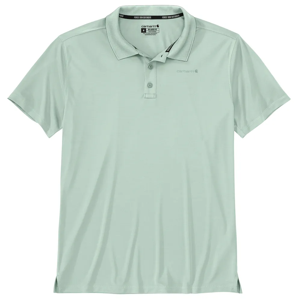 Force Sun Defender Relaxed Fit Lightweight Short-Sleeve Polo - GH4-Big Sky | Carhartt 106901