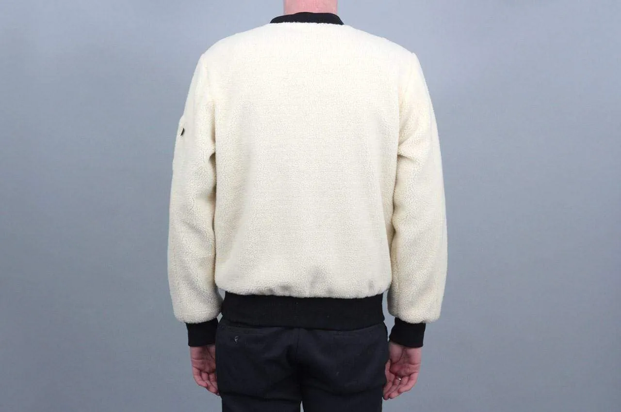 Huf Sherpa Bomber Jacket Natural