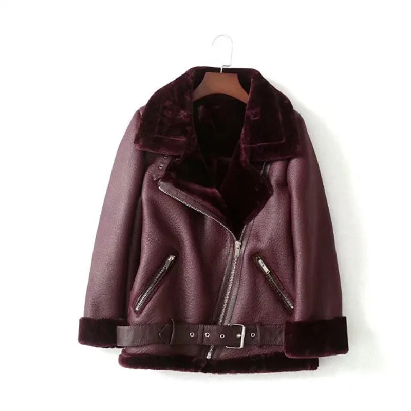 Kai Shearling Biker Jackets