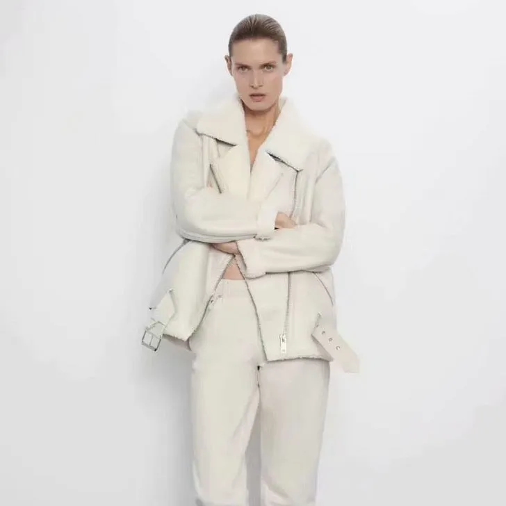 Kai Shearling Biker Jackets