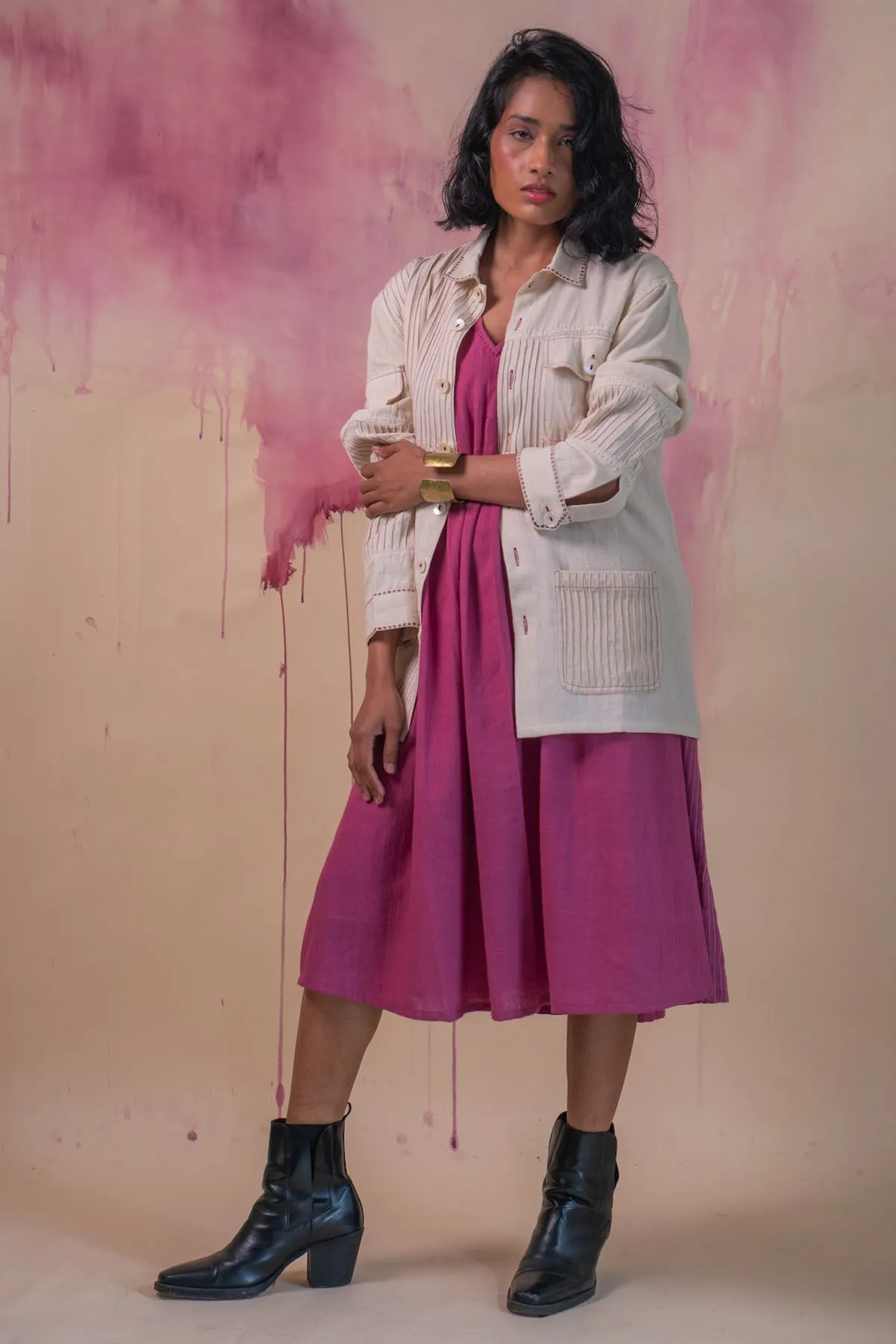 Kora Cotton Pintuck Bomber