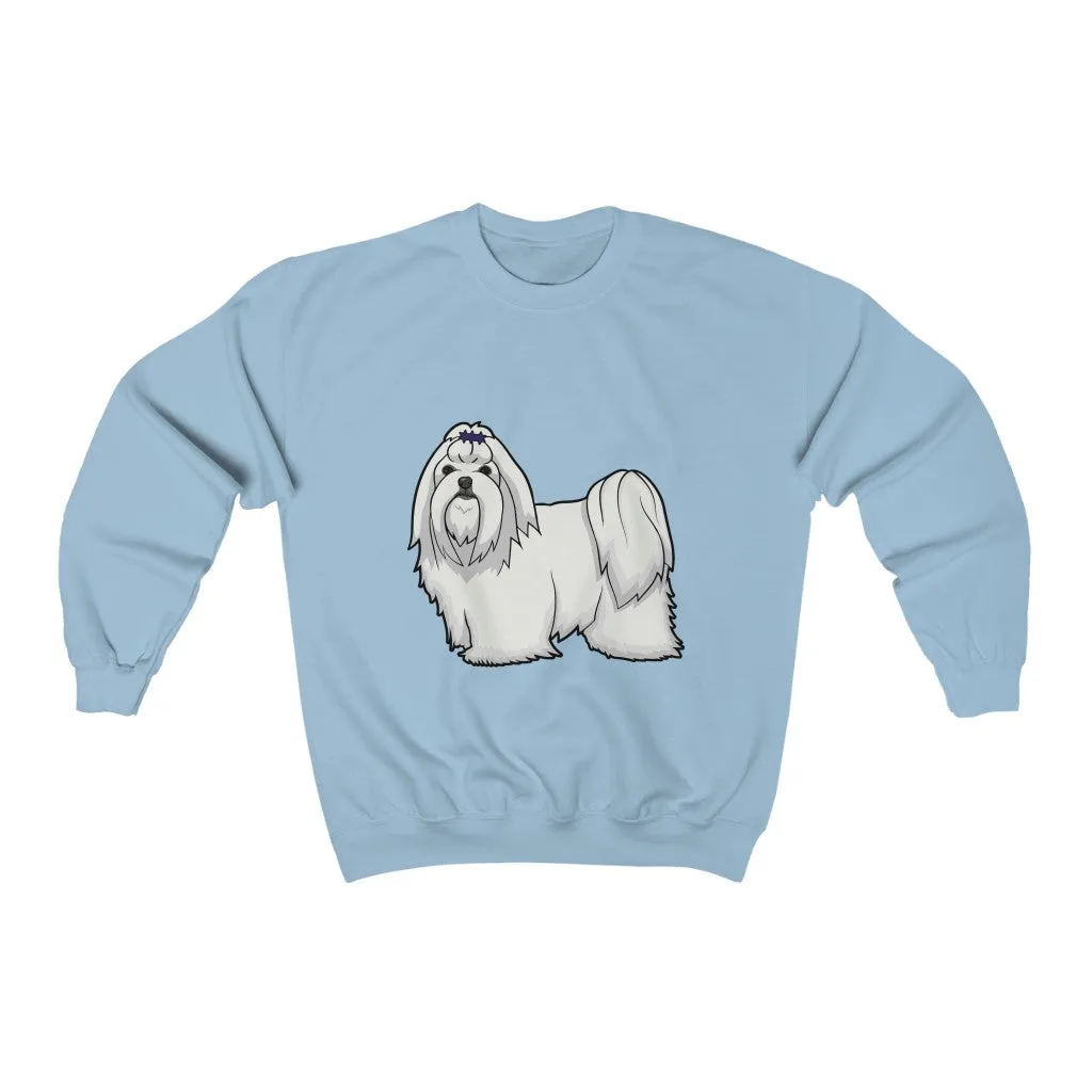 Maltese Unisex Heavy Blend™ Crewneck Sweatshirt, S - 3XL, 11 Colors, Cotton/Polyester, Loose Fit, FREE Shipping, Made in USA!!