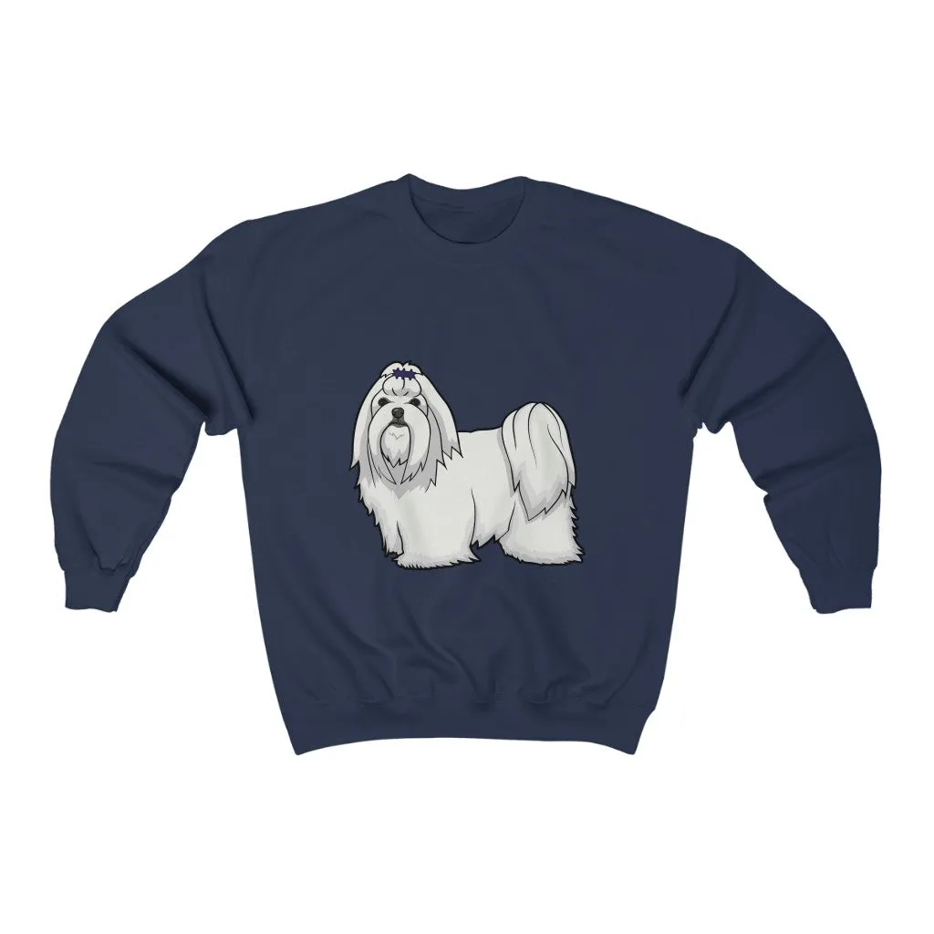 Maltese Unisex Heavy Blend™ Crewneck Sweatshirt, S - 3XL, 11 Colors, Cotton/Polyester, Loose Fit, FREE Shipping, Made in USA!!