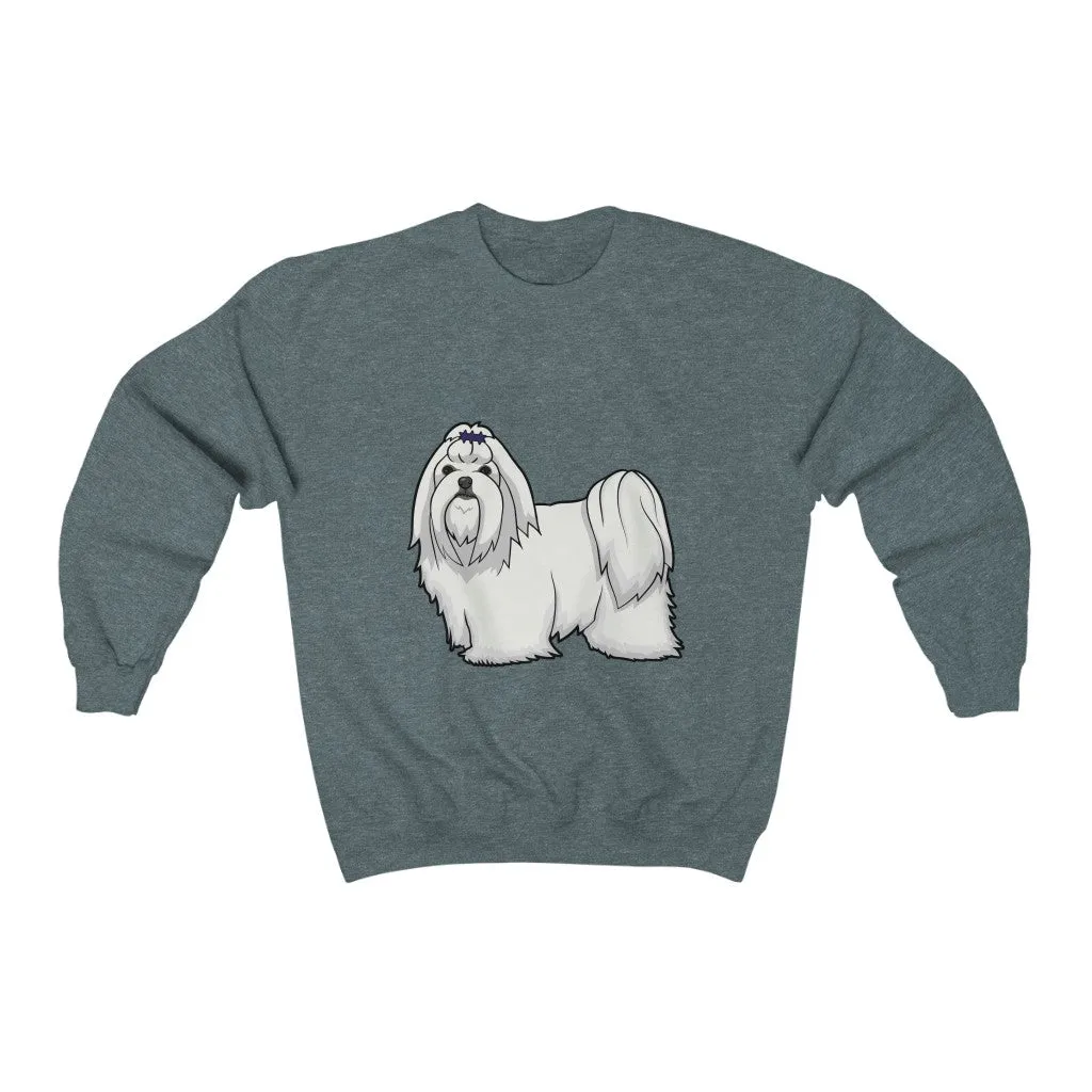 Maltese Unisex Heavy Blend™ Crewneck Sweatshirt, S - 3XL, 11 Colors, Cotton/Polyester, Loose Fit, FREE Shipping, Made in USA!!