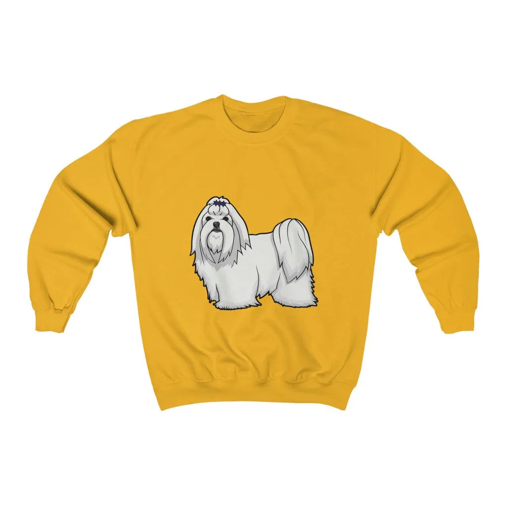 Maltese Unisex Heavy Blend™ Crewneck Sweatshirt, S - 3XL, 11 Colors, Cotton/Polyester, Loose Fit, FREE Shipping, Made in USA!!
