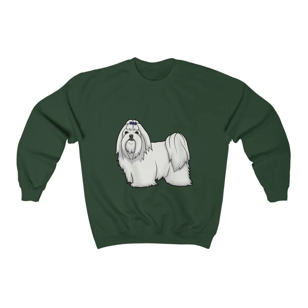 Maltese Unisex Heavy Blend™ Crewneck Sweatshirt, S - 3XL, 11 Colors, Cotton/Polyester, Loose Fit, FREE Shipping, Made in USA!!
