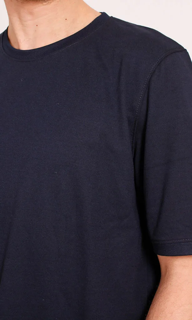 O204282 - Basic Black Summer Melton T-Shirt