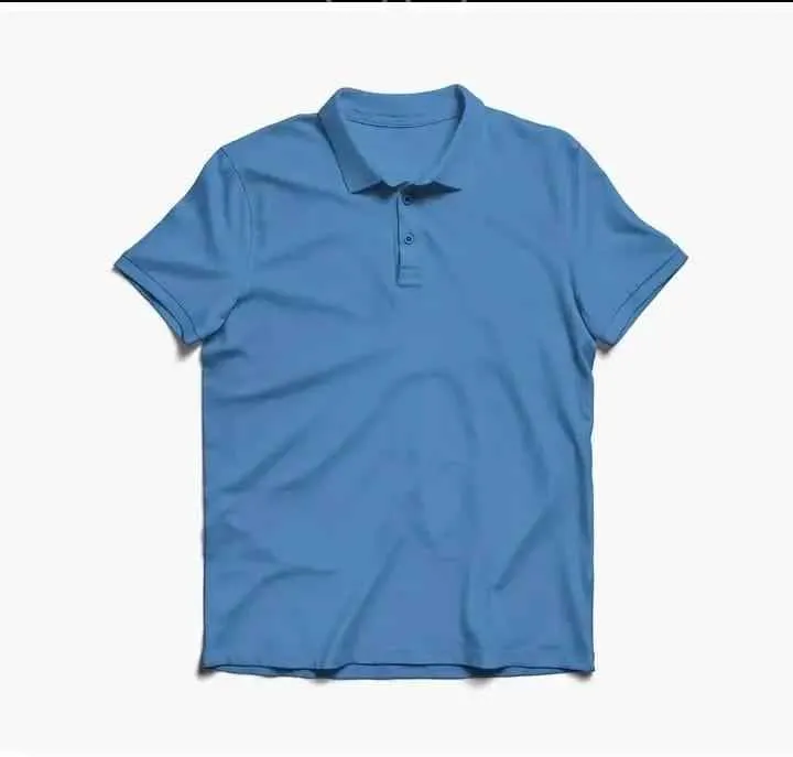 SEA BLUE POLO TEE