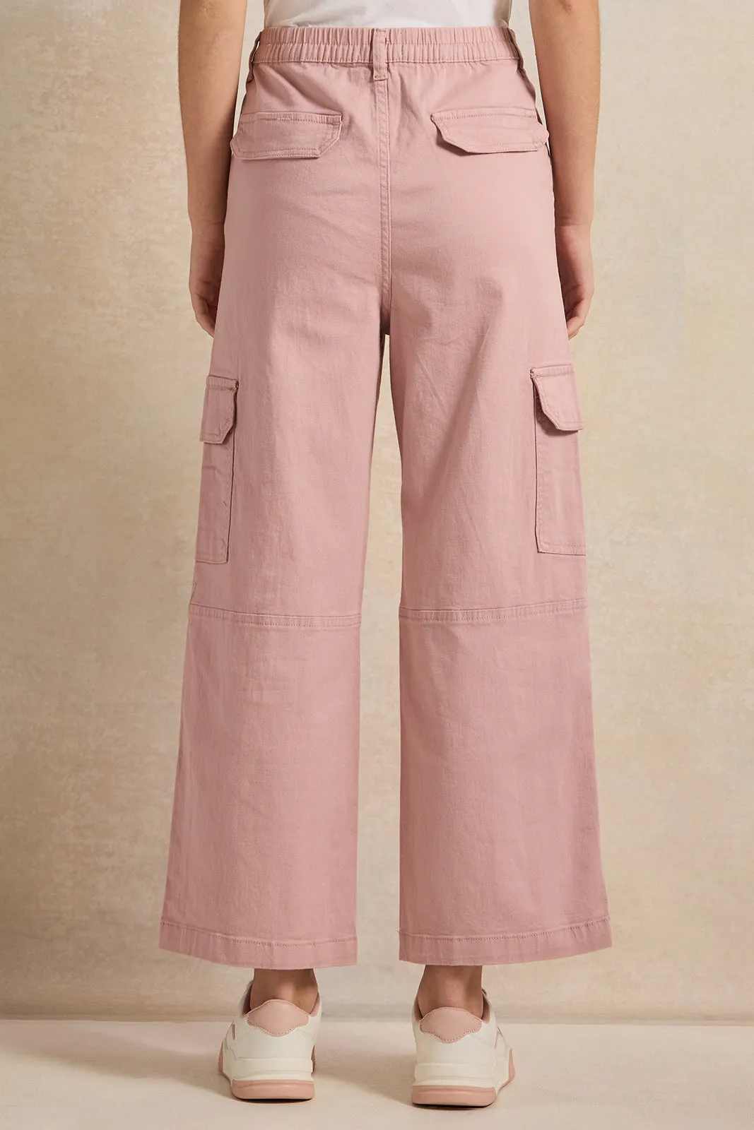 Senior Girls  Pink Cargo Pants