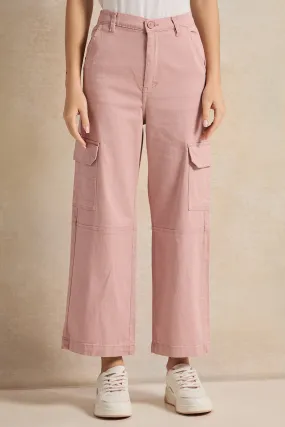 Senior Girls  Pink Cargo Pants