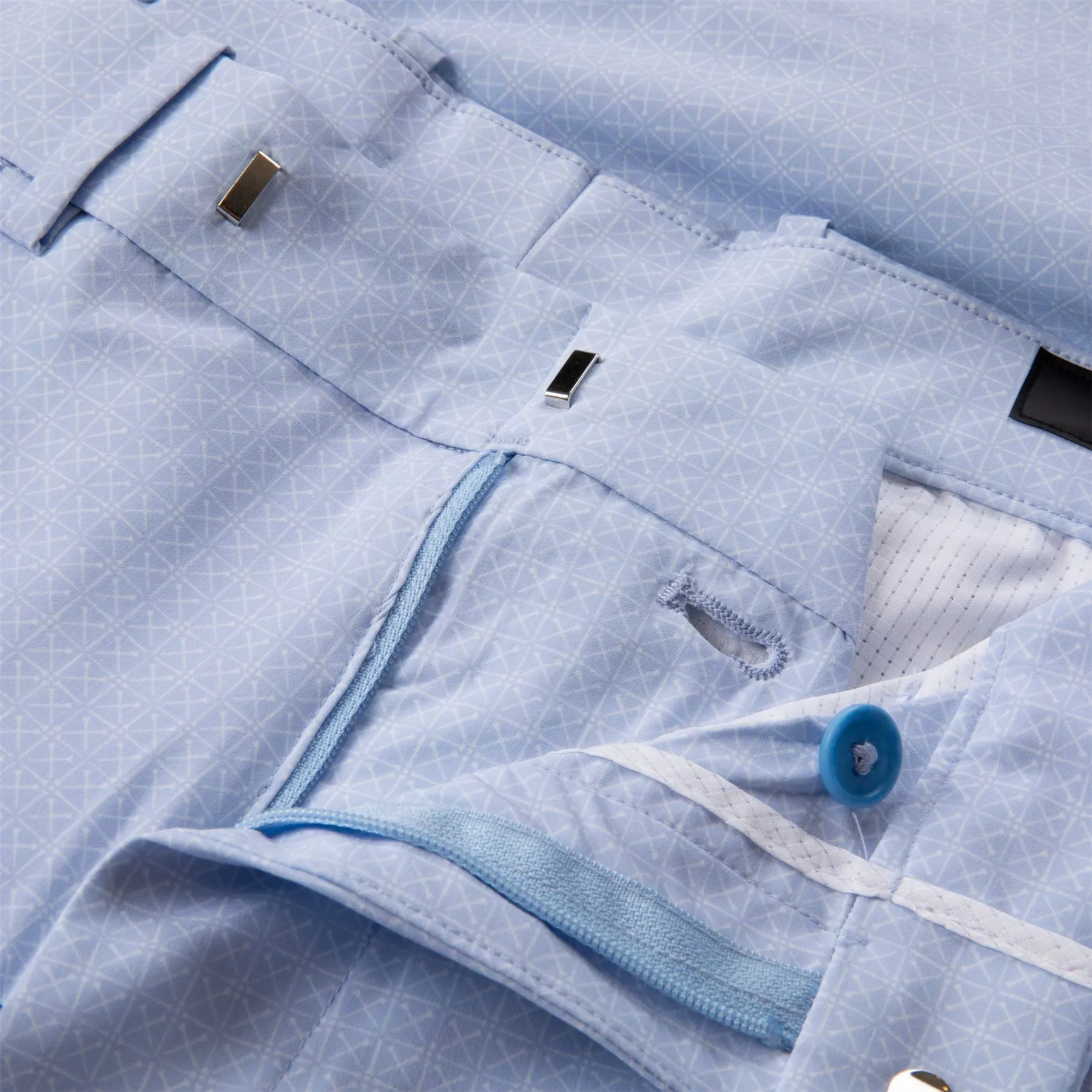 Tailored Fit Water-Repellent Pants Office Blue Tee Tile - SS24