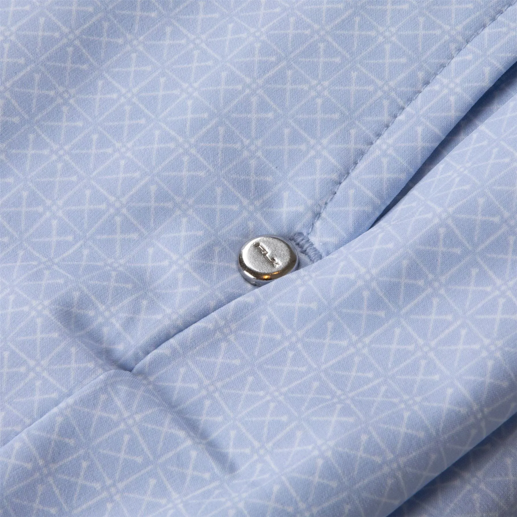 Tailored Fit Water-Repellent Pants Office Blue Tee Tile - SS24