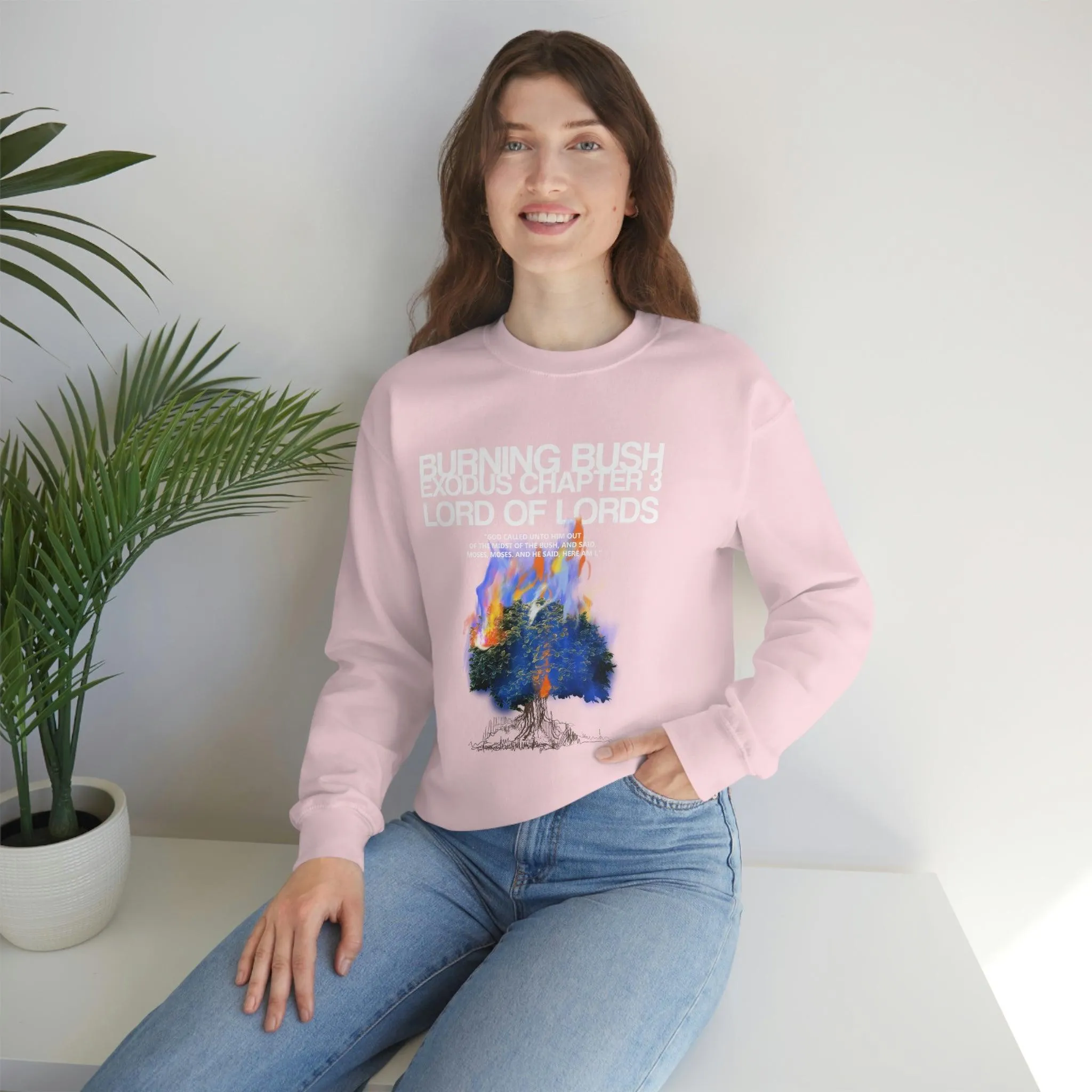 Unisex Burning Bush Heavy Blend™ Crewneck Sweatshirt